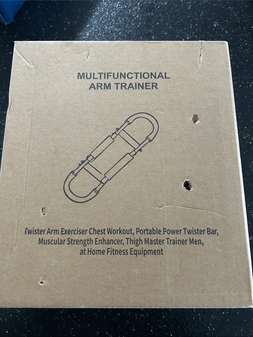 Multifunctional Arm Trainer - Portable Power Twister Bar (Brown)